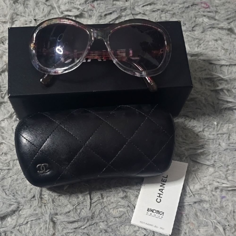 CHANEL Women's Sunglasses with Black Case